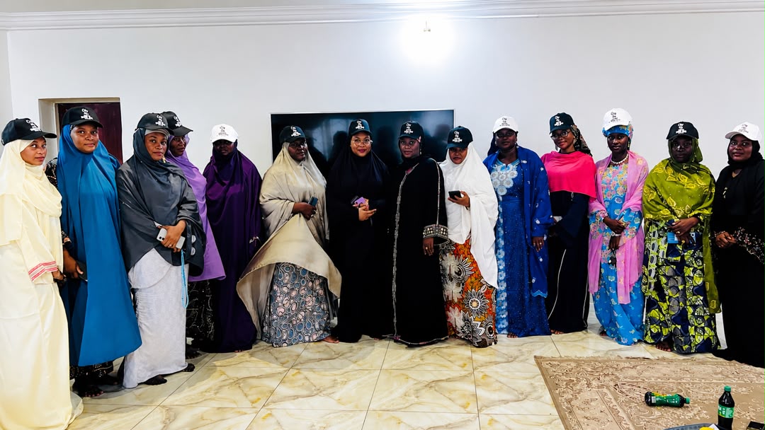 Group photograph of the Women Wing coordinators at the courtesy visit in Sokoto