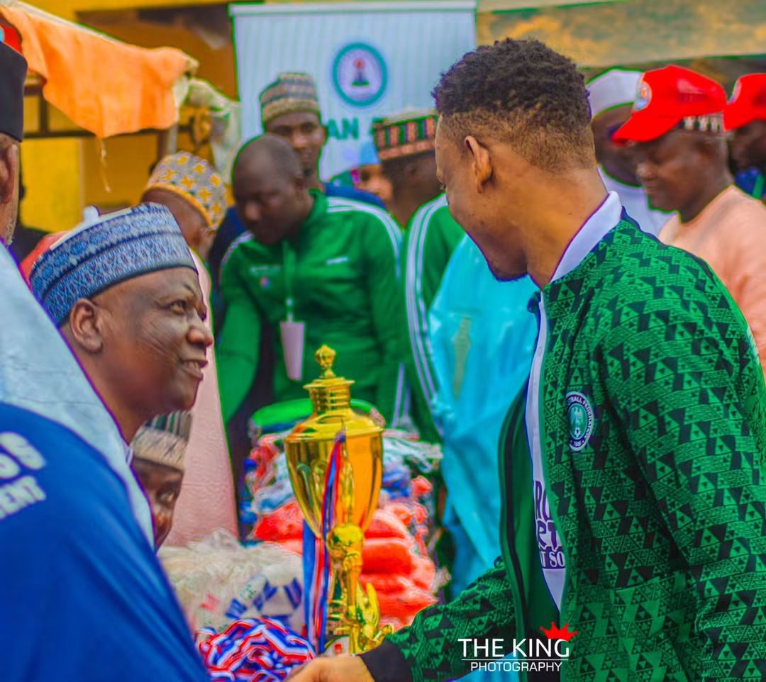 Trophy presentation at a City Boy Movement sports event