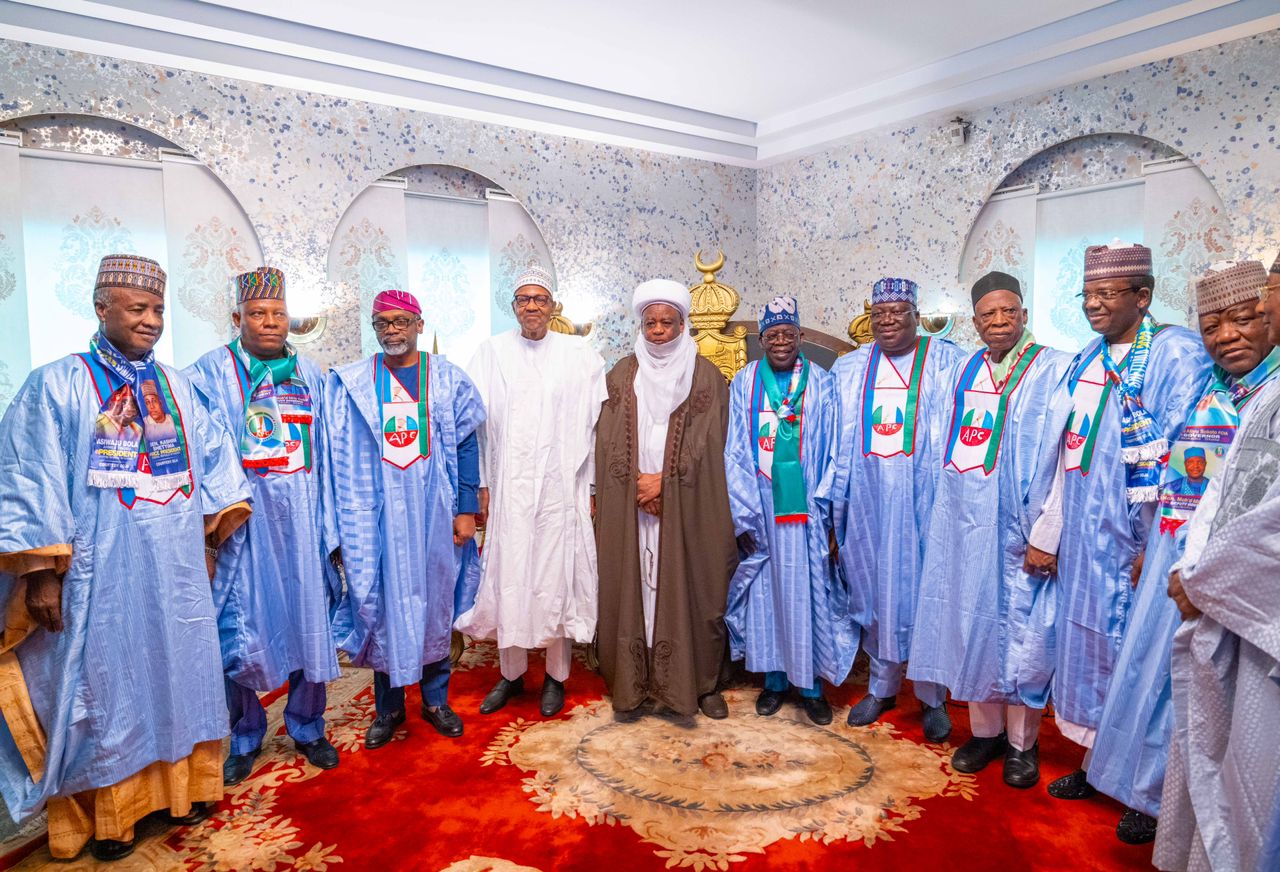 APC leadership on a courtesy visit to the Sultan of Sokoto